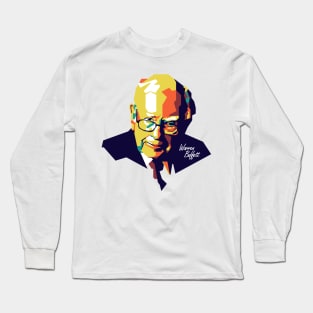 Warren Buffet on Wpap Style Long Sleeve T-Shirt